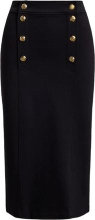 Ralph Lauren Ponte Kokerrok - Dames - Rokken - Zwart - Maat: XS Nylon
