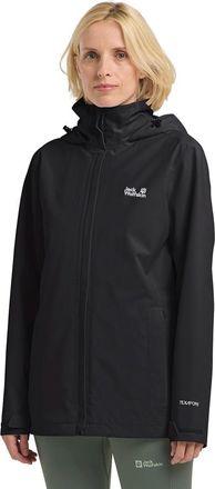 Jack Wolfskin Funktionsjacke JACK WOLFSKIN TRAILTIME 2L JKT W, Damen, Gr. L (42/44), schwarz, Obermaterial: 100% POLYESTER; Futter: 100% POLYESTER, Jacken Funktions