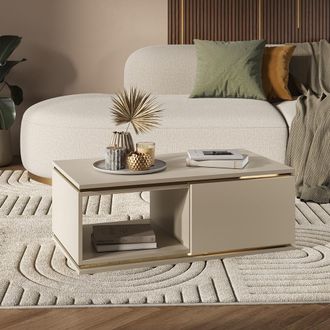 Vicco Mesa De Centro Linette, Cachemira, 90 X 50 Cm Con Caj&oacute;n, Vicco