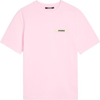 Jacquemus Le T-shirt Gros Grain Cotton T-shirt - Pink - XL