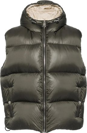 Khrisjoy Bodywarmer met capuchon - Groen
