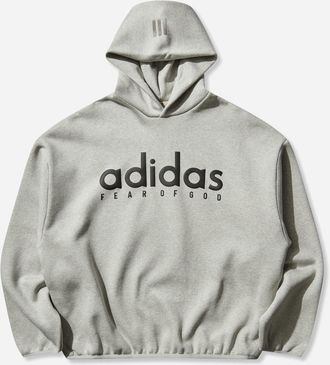 adidas Men s Fear of God Athletics Fleece Hoodie Medium Grey Heather