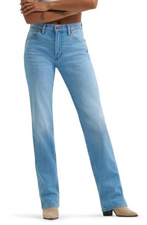 Wrangler Wrancher Mid Rise Bootcut Jeans in Florence Blue at Nordstrom, Size 29