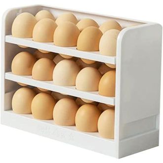 OEM Organizador De Huevos De Tres Niveles Para El Refrigerador, Con Capacidad Para Treinta Huevos. Este Organizador Mantiene Los Huevos Frescos Y Los Prot