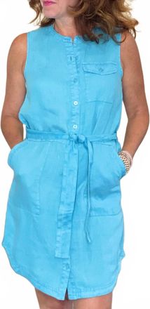 Michael Stars Sleeveless Utility Dress In Pool