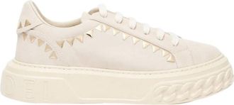 Casadei Nexus Divine Sneaker - Dames - Sneakers - Beige - 38 EU - Leer - Schoenen