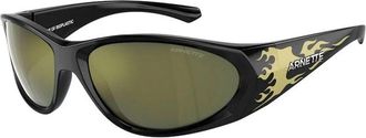 Arnette Unisex Black Resin Sunglasses - One Size