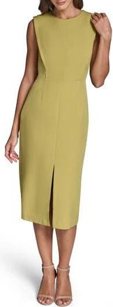 BCBGeneration Stretch Crepe Sheath Midi Dress in Sprout Green at Nordstrom Rack, Size 10