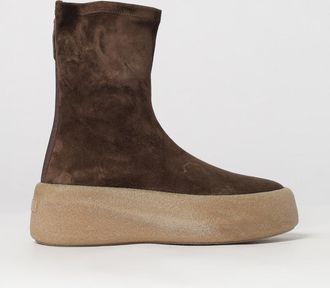 Vic Mati&eacute; Stivaletti in pelle scamosciata con suola platform e zip posteriore