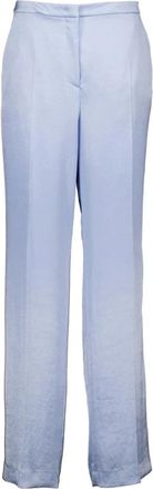 Marc Cain Blauwe Stijlvolle Top - Dames - Straight fit broeken - Blauw - 2XL - Broeken
