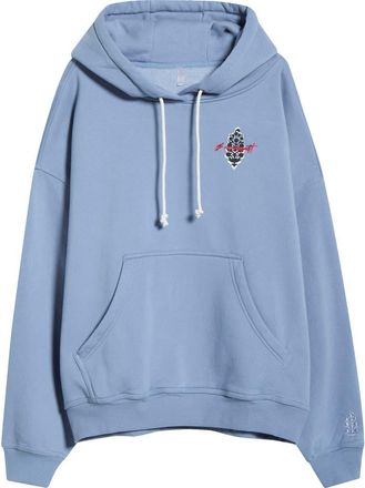 Free People FP Movement Final Call Graphic Hoodie in Dark Slate Combo at Nordstrom, Size X-Large Regular