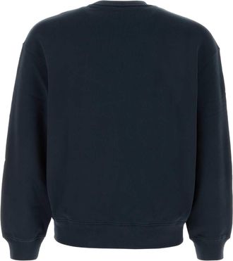 Maison Kitsun&eacute; Mens Head Sweatshirt Navy Organic Cotton Sweater