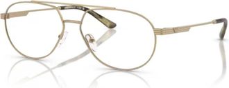 Emporio Armani 0ea1165 Classic Aviator Sunglasses with Gold-Toned Metal Frame