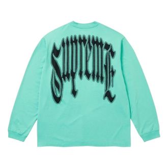SUPREME FW26 Intarsia L/S T-Shirt Teal 882118