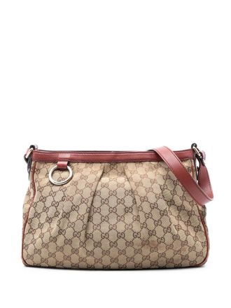 Gucci 2016-2025 GG Canvas Sukey crossbody bag - Brown
