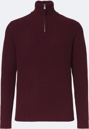 Allude Jersey de lana y cachemir con media cremallera