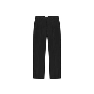 Les Deux Straight Trousers, female, Black, Size: W29 Reece Pleated Twill Suit Pants
