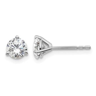 Diamond2Deal 14k White Gold 1 ctw Lab Grown Diamond Stud Earrings