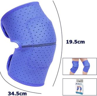 Trade Shop Trade Shop - Coppia Ginocchiere Fascia Tutore Anallergica Lavabile Per Bambini Colore Blu S