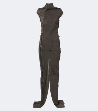 Rick Owens DRKSHDW - Abito maxi Sl Etna in denim