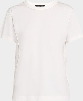 Fabiana Filippi Chain-Trim Crewneck Cotton T-Shirt