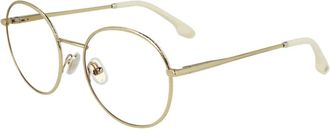 Victoria Beckham Stijlvolle Metalen Bril in Kleur 719 - Dames - Brillen - Geel - 53 MM - Accessoires