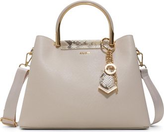Aldo Cloenaa Faux Leather Satchel in Taupe at Nordstrom