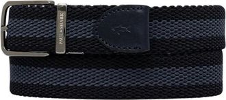 Paul & Shark Omkeerbare Riem - Heren - Riemen - Blauw - 110 CM - Leer - Accessoires