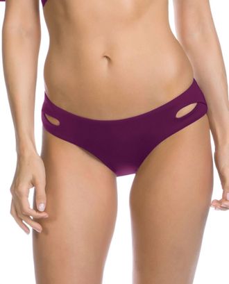 BECCA by Rebecca Virtue Virtue Keyhole Hipster Bikini Bottom In Raisin