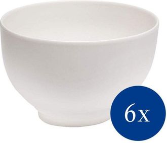 Villeroy & Boch Vivo Design Villeroy & Boch Group - Basic White Ciotola, Servizio di Coppe per Pasti Piacevoli, Porcellana Premium, Bianco, Lavabile in