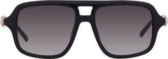 Gucci Grey Gradient Navigator Ladies Sunglasses GG2052S 001 53