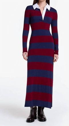 Smythe Polo Midi Dress In Rugby