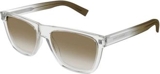 Saint Laurent Sunglasses, male, Gray, 56 MM, Oval Sunglasses