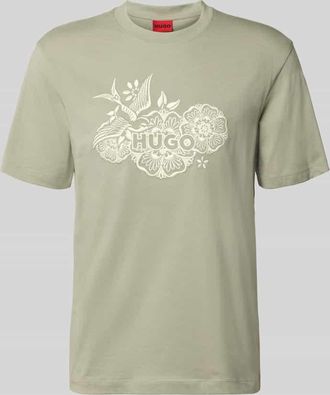 HUGO BOSS Regular Fit T-Shirt aus reiner Baumwolle Modell DANGEN in Mint, Gr&ouml;&szlig;e XXL