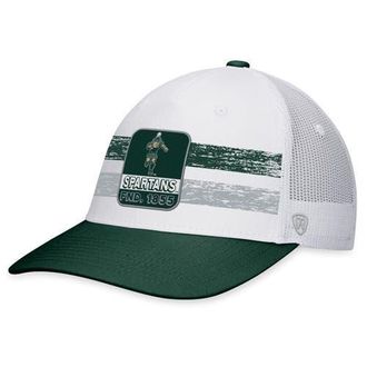 Top of the World Mens Top of the World White/Green Michigan State Spartans Retro Fade Snapback Hat at Nordstrom