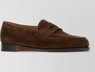 John Lobb suede loafers