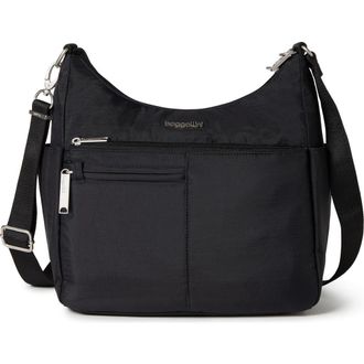 Baggallini Securtex Anti-Theft Free Time Crossbody Bag in Black at Nordstrom