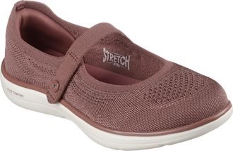 Skechers Womens On-The-Go Flex Radiant-Sweet Pe Mary Jane Shoe, Dark Pink, 4 UK