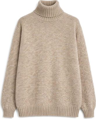 Fortela Shetland Turtleneck Sweater in Cream at Nordstrom, Size 40