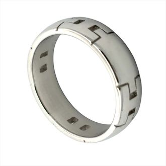 Herm&egrave;s White Gold White Gold (18K) Band Ring (Pre-Owned)