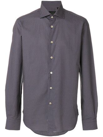 Dell'Oglio Camicia con stampa - Blu