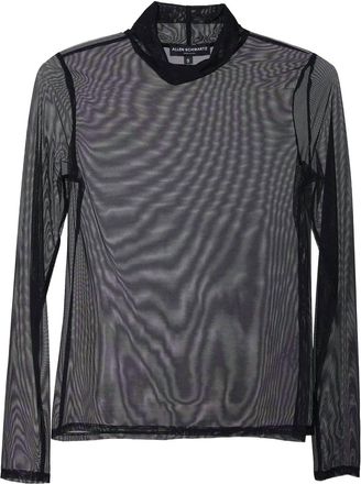 Allen Schwartz Raelyn Mesh Turtleneck In Black