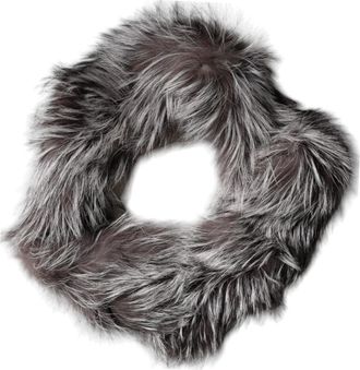 Dolce & Gabbana Fs 224A Fur Shawl Scarf - Dames - Wintersjaals - Grijs - ONE Size - Accessoires