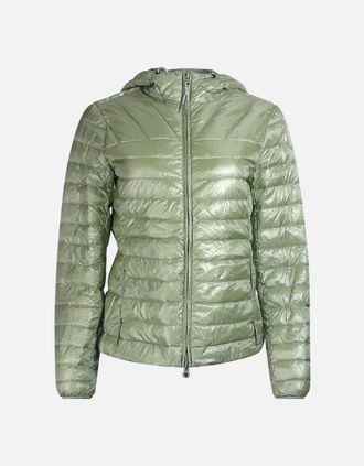 Parajumpers Womens Parajumpers Miroku Nile Green Down Jacket - Tan - Size: 10/8