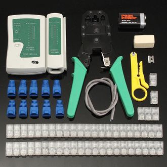 OEM Herramienta De Crimpado De Cables De Red, Kit Rj45, Con Bater&iacute;a