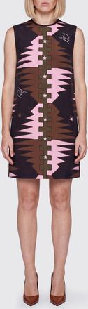 Pucci Mini abito a tubino in seta senza maniche con stampa geometrica