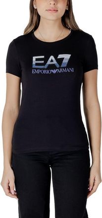 Emporio Armani EA7 Emporio Armani Zwart Katoenen T-Shirt