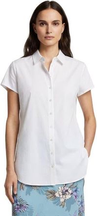Lords of Harlech Womens Short Sleeve Linen Shirt in White at Nordstrom, Size Xx-Large