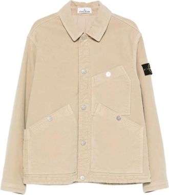 Stone Island Cotton Jacket With Multiple Pockets