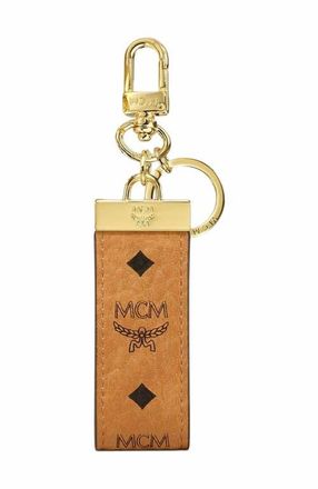 MCM Key Ring in Visetos Original in Cognac at Nordstrom